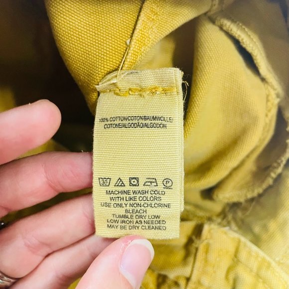 Free People Yellow Wide Leg Cropped Pants - Picture 12 of 14